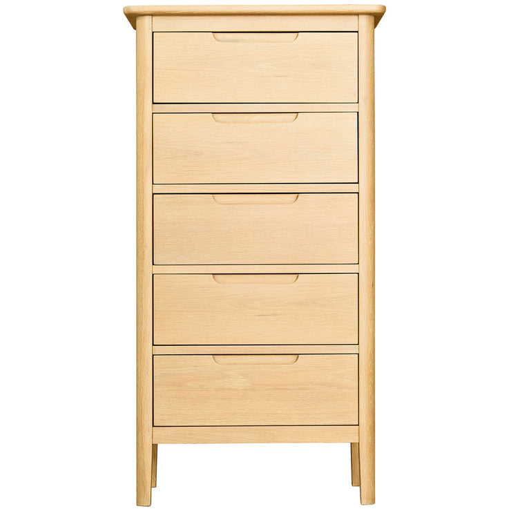 Bergen Oak 5 Drawer Wellington Chest Of Drawers