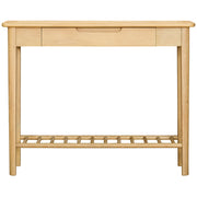 Bergen Oak Console Table With Drawer