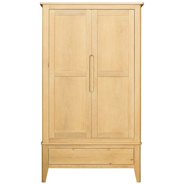 Bergen Oak Double Wardrobe With Drawer
