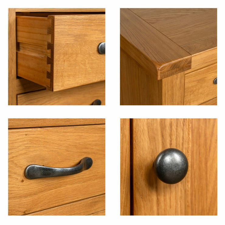 Somerset Oak 3+2 Chest of Drawers