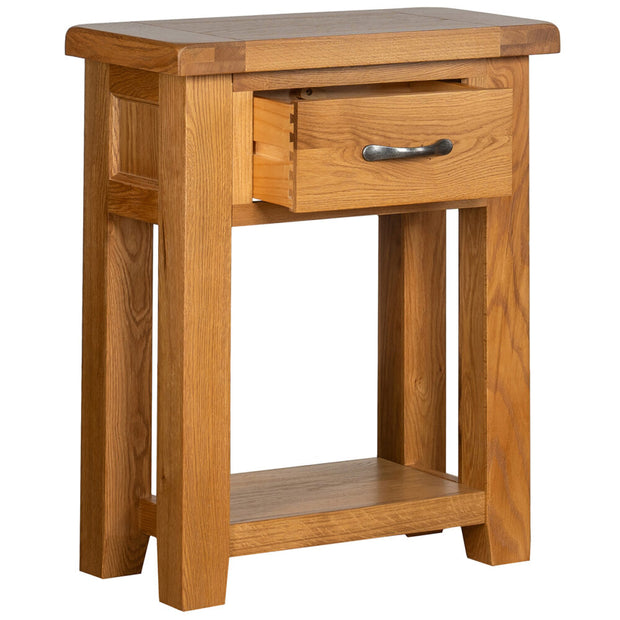 Somerset Oak 1 Drawer Console Table