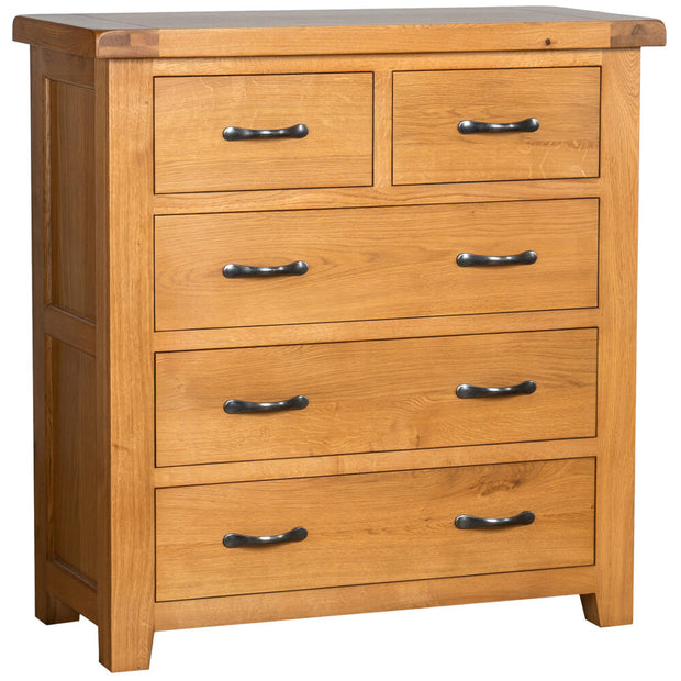 Somerset Oak 3+2 Chest of Drawers