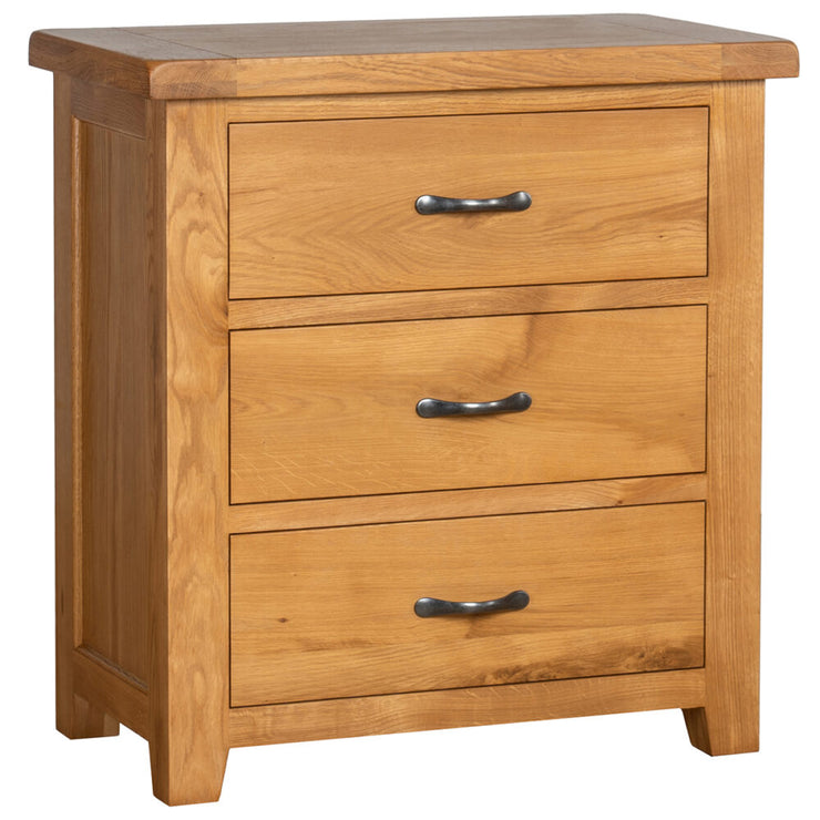 Somerset Oak 3 Drawer Chest of Drawers