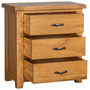 Somerset Oak 3 Drawer Chest of Drawers