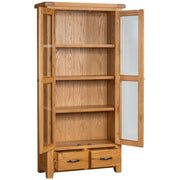 Somerset Oak Display Cabinet