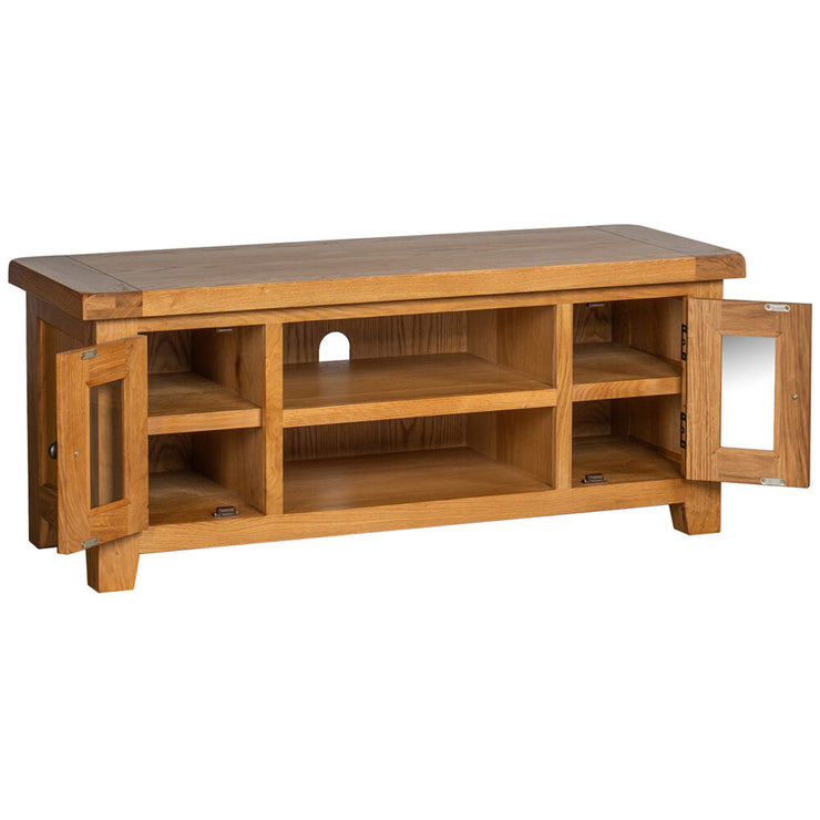 Somerset Oak Large TV Unit