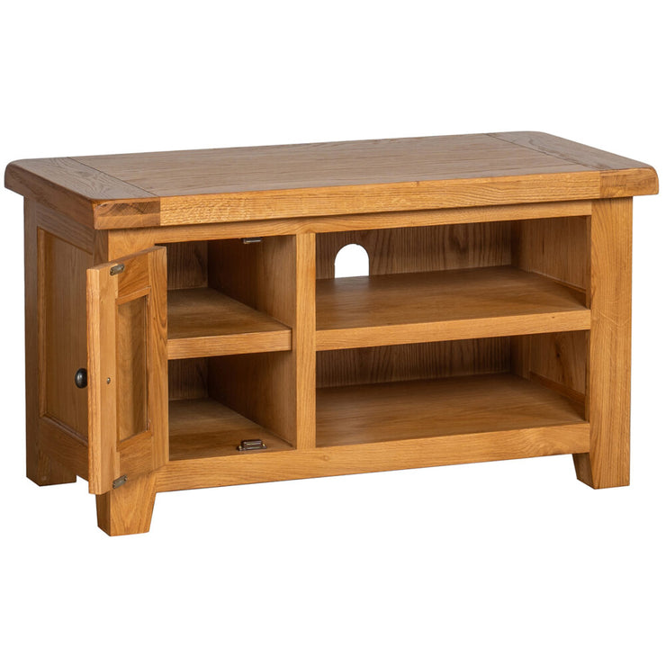 Somerset Oak Small TV Unit