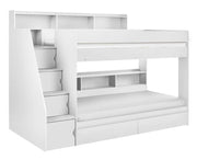 Camelot Staircase Bunk - All White