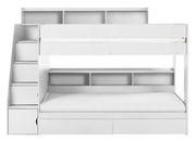 Camelot Staircase Bunk - All White