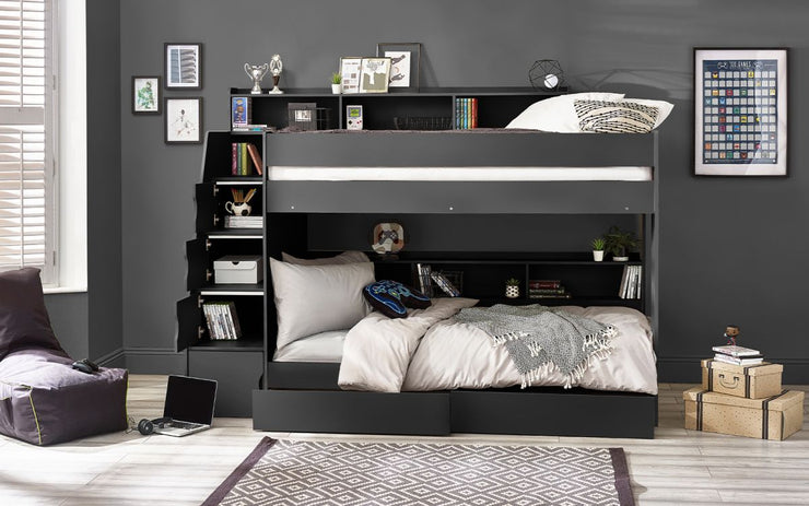 Camelot Staircase Bunk - Anthracite