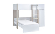 Horizon Bunk Bed - Pale Wood And White