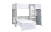 Horizon Bunk Bed - Pale Wood And White