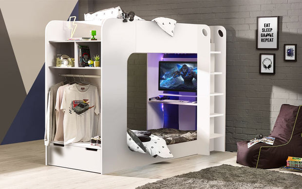 Impact Gaming Bunk - White