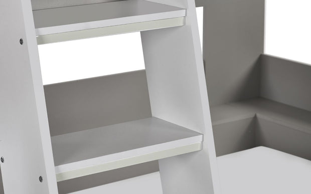 Parsec Bunk Bed - Taupe & White